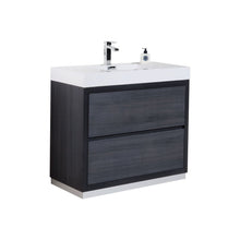 Load image into Gallery viewer, 40&quot; Grey Oak Free Standing Bliss Vanity