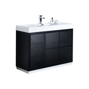 48" Black Free Standing Bliss Vanity