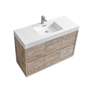 48" Natural Wood Free Standing Bliss Vanity