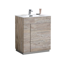 Load image into Gallery viewer, 30&quot; Natural Wood Milano Vanity