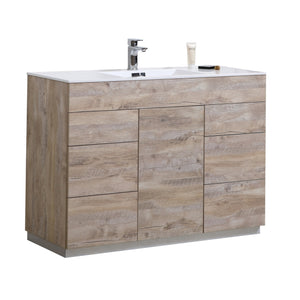 48" Natural Wood Milano Vanity