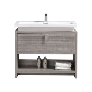 40" Ash Gray Modern Bathroom Vanity