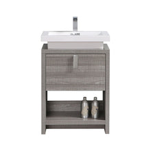 Load image into Gallery viewer, 24&quot; Ash Gray Modern Bathroom Vanity