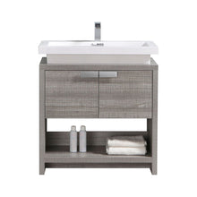 Load image into Gallery viewer, 32&quot; Ash Gray Modern Bathroom Vanity 