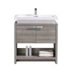 32" Ash Gray Modern Bathroom Vanity 